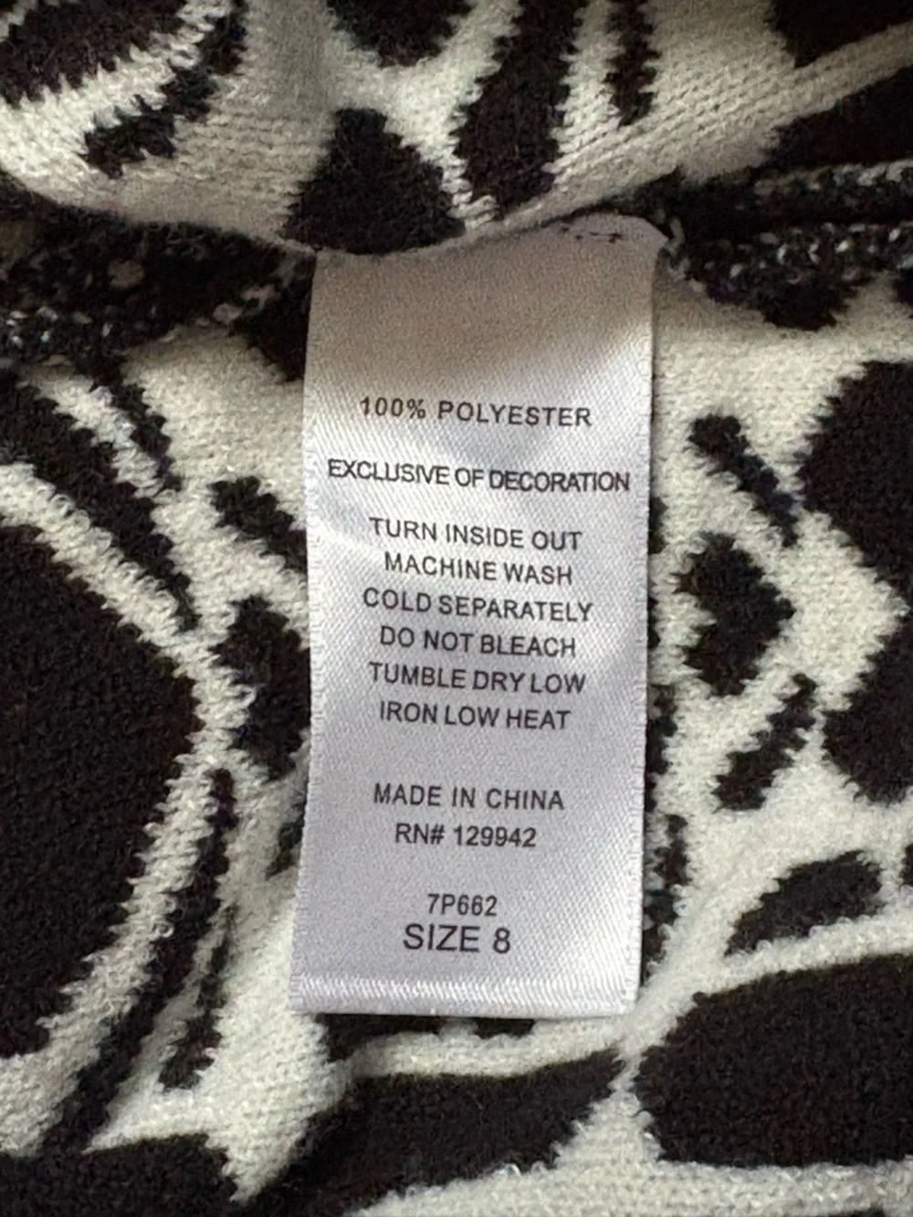 Paisley lane  Black & White Heart Jacquard Cardigan